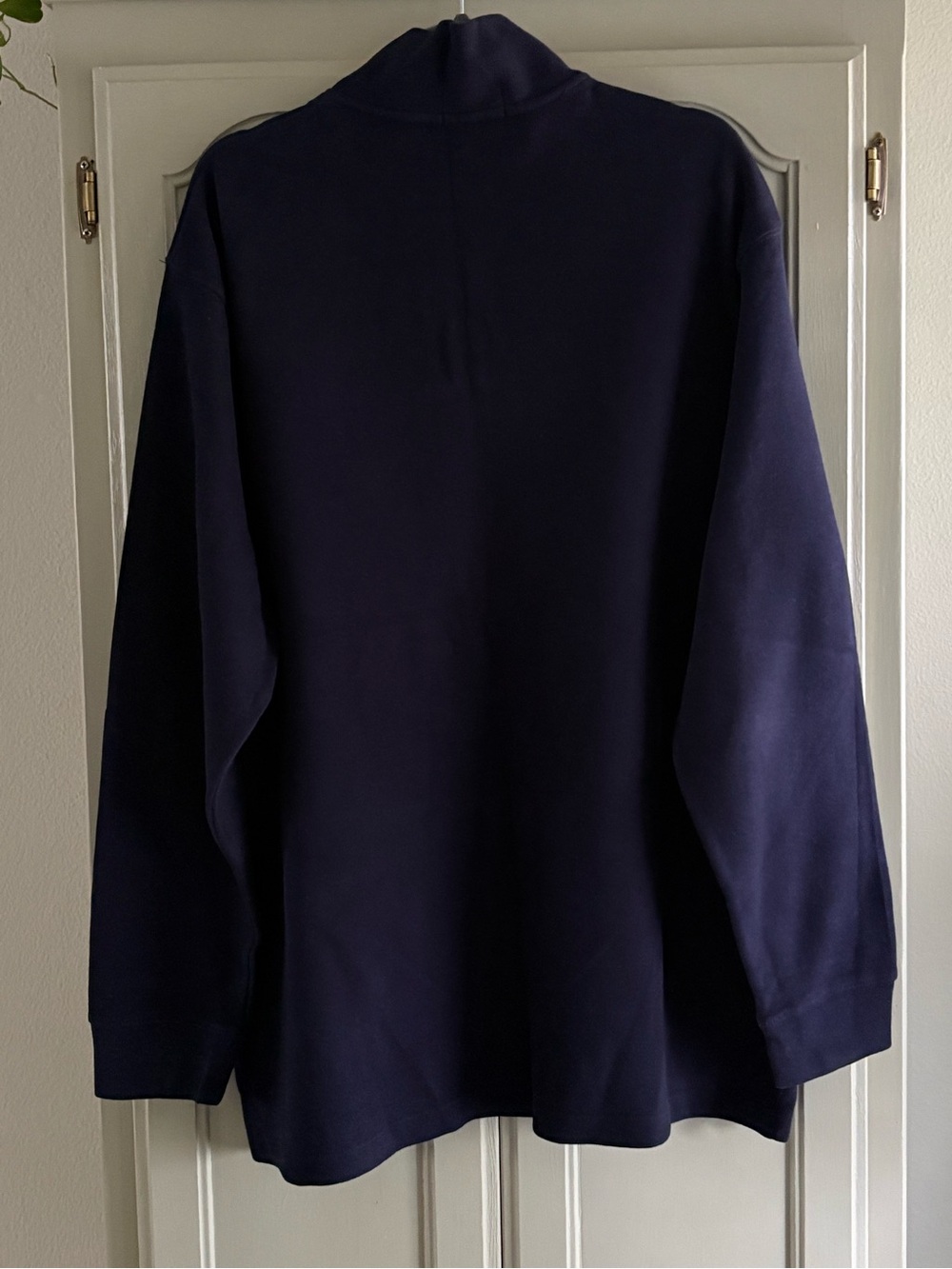 POLO Ralph Lauren Ribbed Knit 1/4 Zip Sweater Pullover |‎ Navy Blue | Size XXL - Picture 3 of 5
